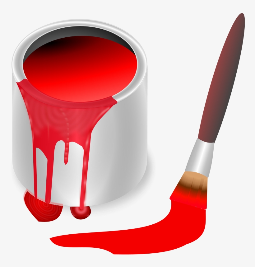 Color Bucket Red - Pintura De Color Rojo, transparent png download