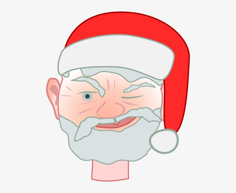 Santa,santa Claus,santa's Hat,nicholas,red Cap,funny,man - Clip Art, transparent png download