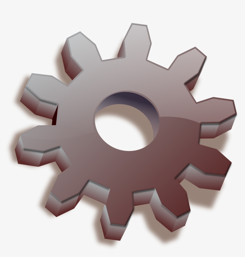 Big Image - Red Gear Icons, transparent png download