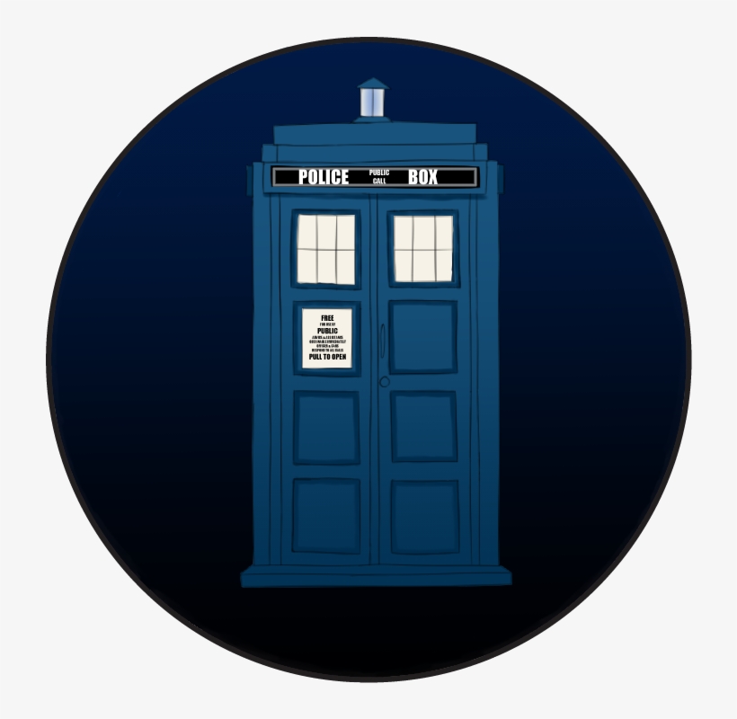 Home / Pin Back Buttons / Doctor Who / Tardis Pin Back - Tardis, transparent png download