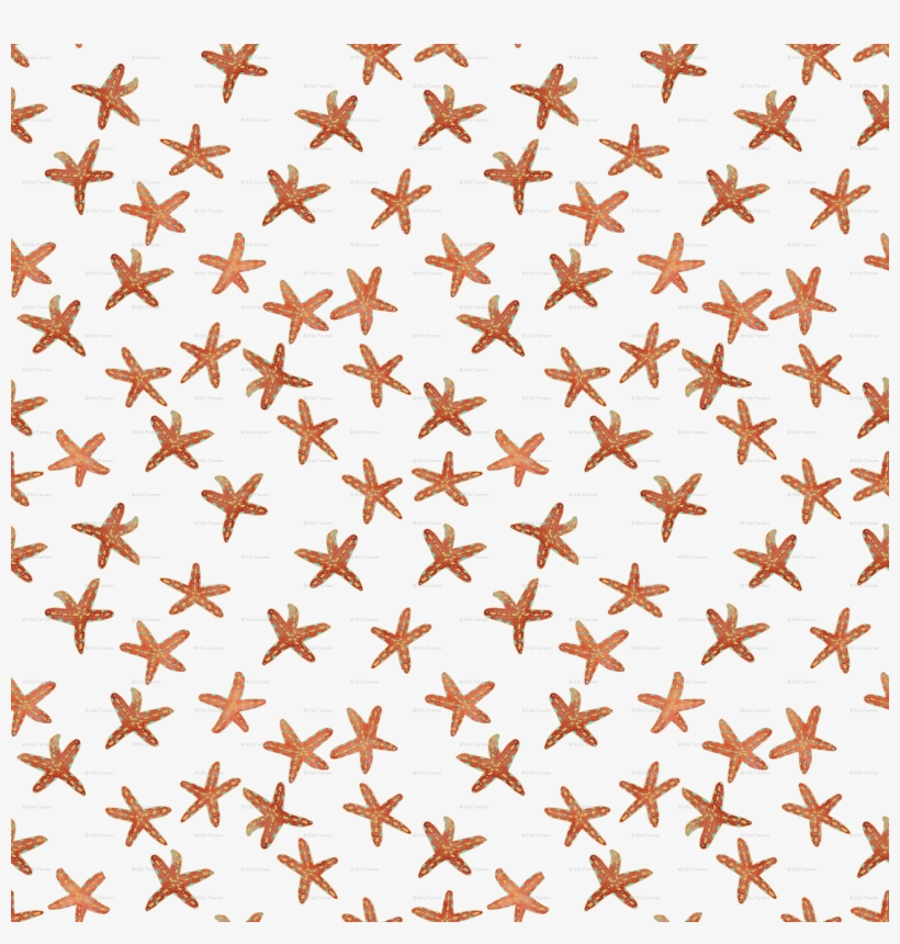 Aqua, Coral And Gold Starfish Hand-painted Watercolor - Sneetches, transparent png download