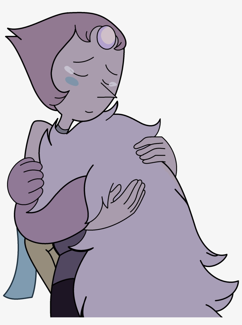 Pearl And Amethyst Hug - Cartoon, transparent png download