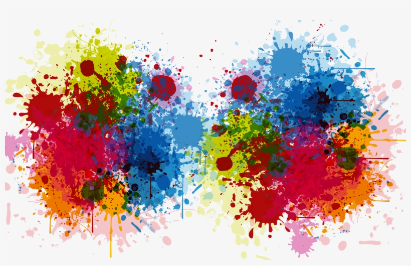 Colour Splash Vector Png, transparent png download