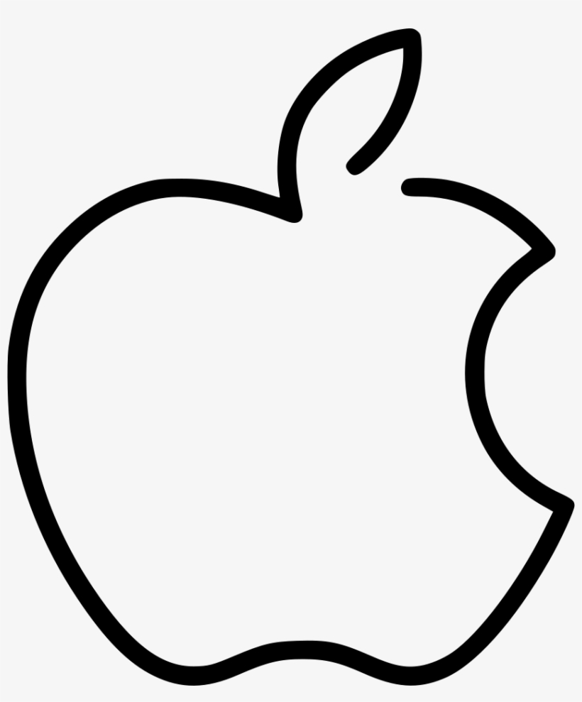 Download Apple Logo - - Line Art | Transparent PNG Download | SeekPNG