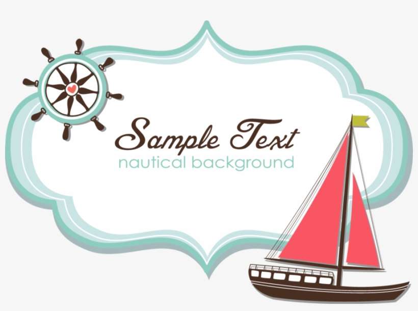 Fundo De Convite Nautico Clipart Convite Paper Baby - Invitaciones Náutico, transparent png download