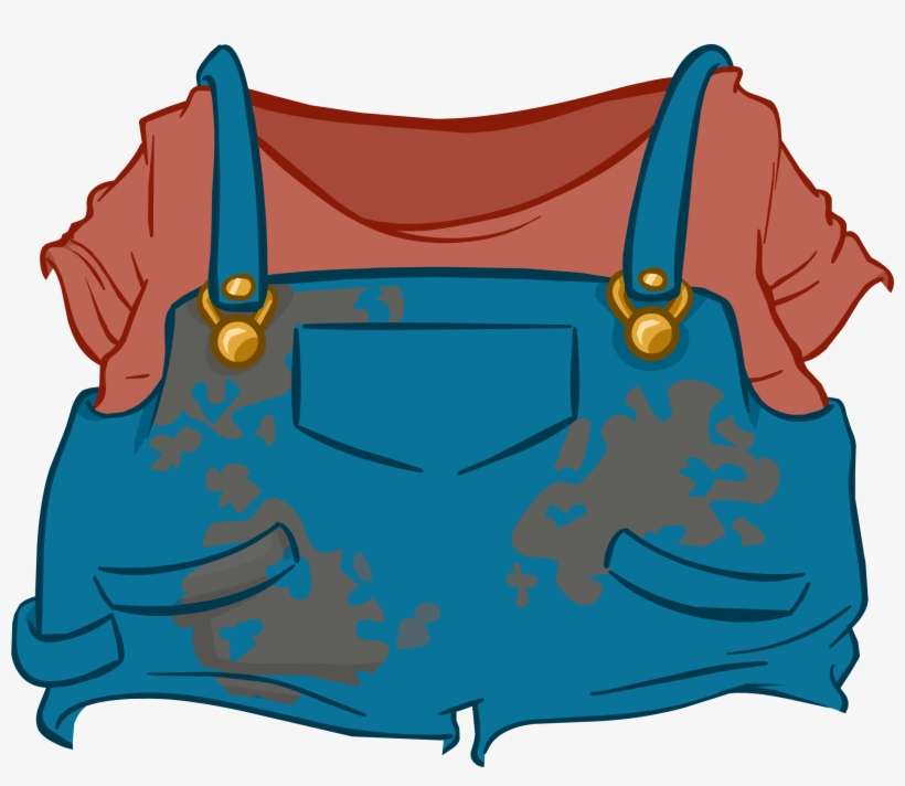 Train Engineer Outfit Icon - Club Penguin Overalls, transparent png download