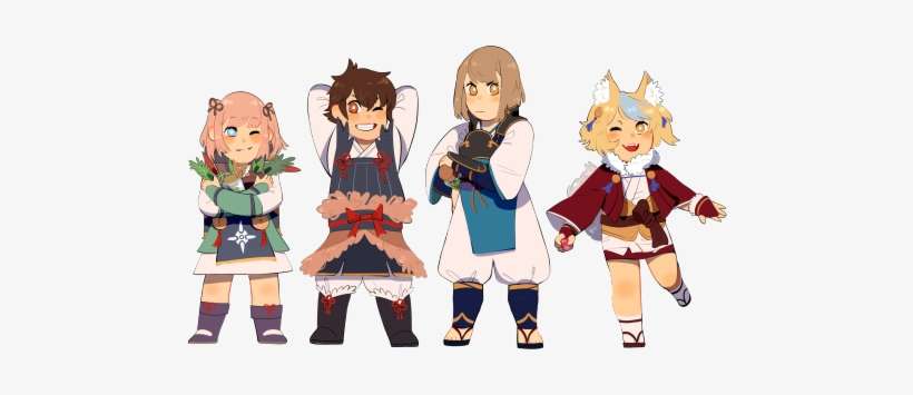 I Started Doing Chibis Of The Children From My Birthright - Cartoon, transparent png download