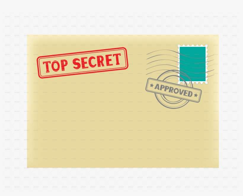 Top Secret Stamp Png - Correspondencia Secreta, transparent png download