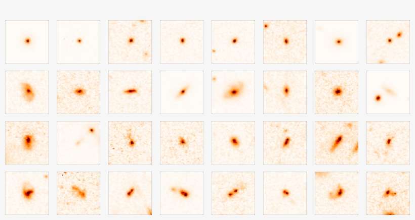 H Band Cutouts Of Visually Classified Galaxies As Bulges - Art, transparent png download
