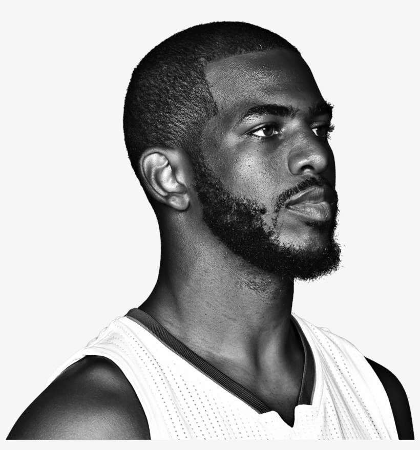 #nbavote I Want To See Chris Paul Play In The Nba All-star - Chris Paul Black And White Portrait, transparent png download
