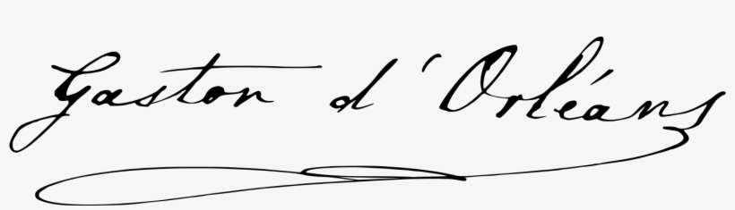 Signature Of Prince Gaston, Count Of Eu, Husband Of - João Ghelfi, transparent png download