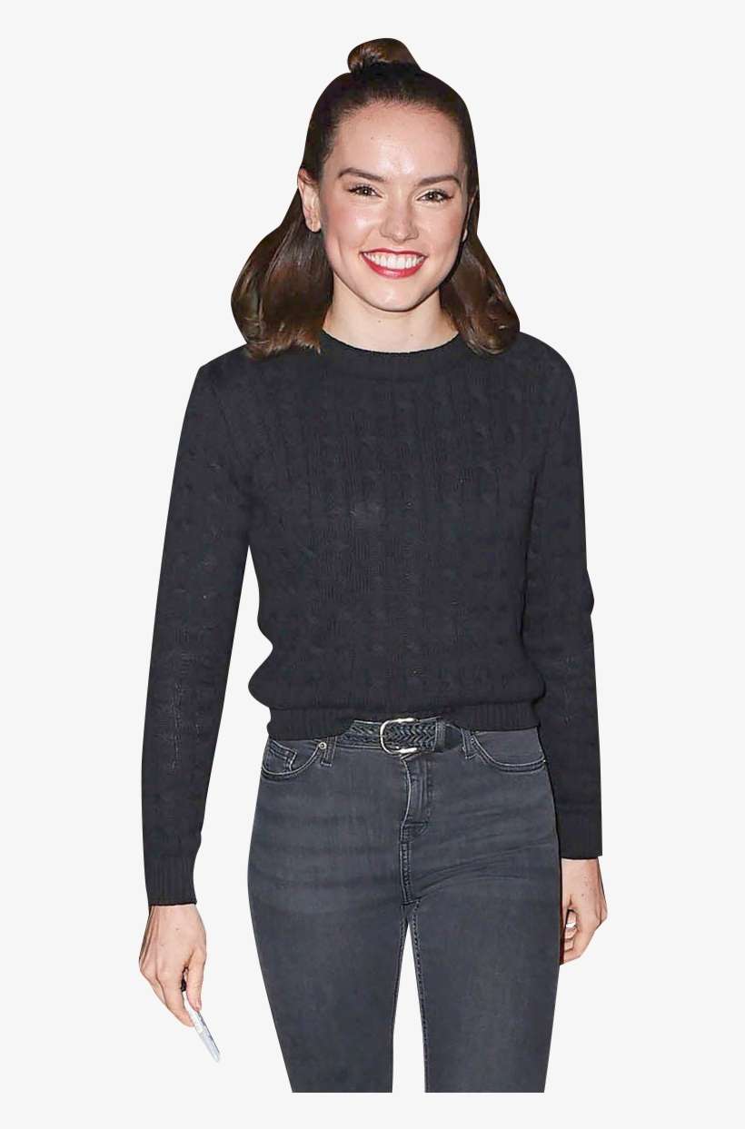 Daisy Ridley - Giubbotto Di Pelle Con Cappuccio, transparent png download