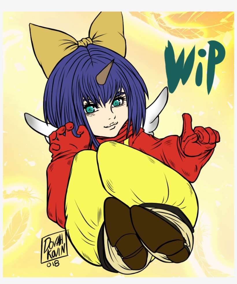 Dovahkovin Working On Little Eiko Carol Fanart, My - Twitter, transparent png download