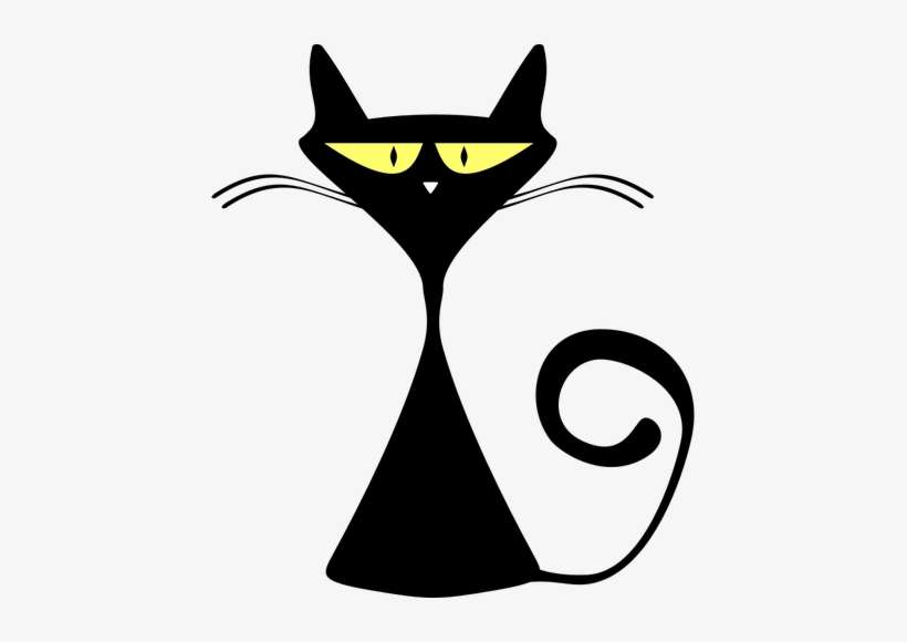 Stock Alley Cat Silhouette Illustration Public Domain - Alley Cat Clipart, transparent png download