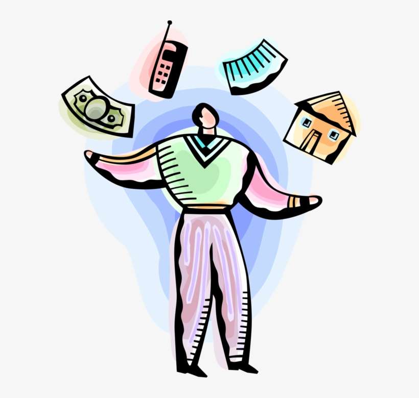 Executive Juggles Home - Vector Graphics, transparent png download