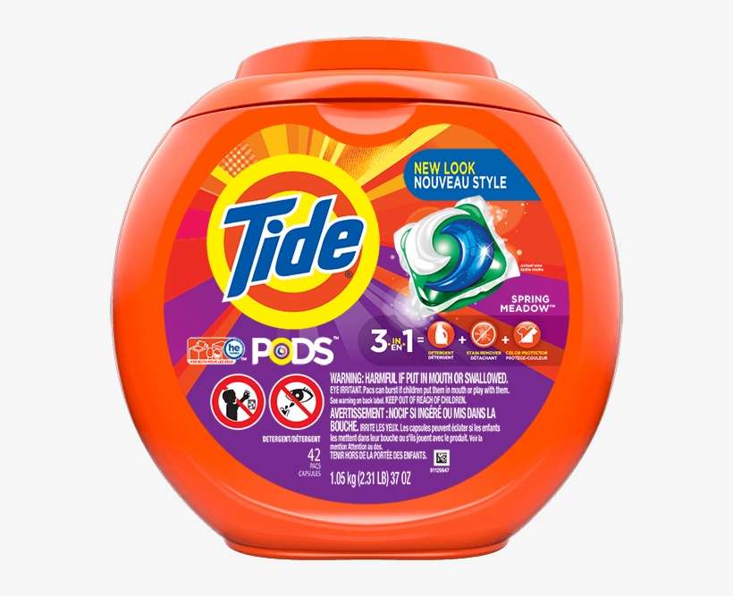 Tide Pods® Laundry Detergent Spring Meadow Scent - Tide 3in1 Laundry Pods Spring Meadow, transparent png download