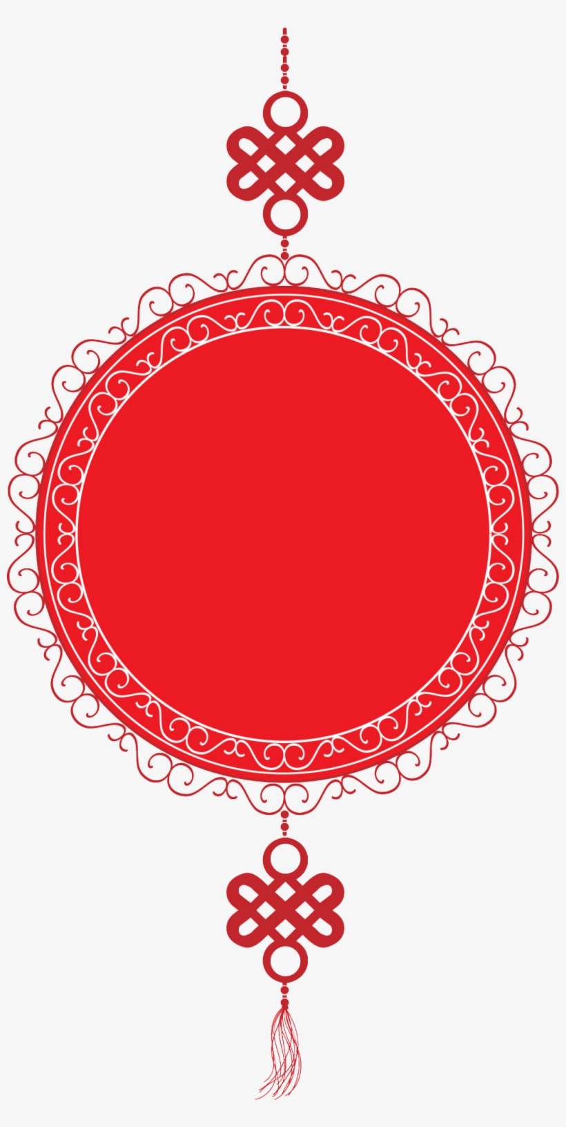 Red Chinese Knot Png Element - Chinese New Year, transparent png download