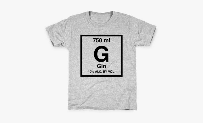 Gin Element Kids T-shirt - Wedding T Shirts, transparent png download
