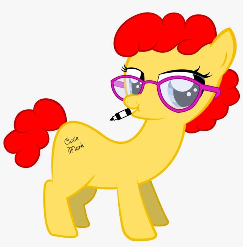 Dabestpony, Earth Pony, Glasses, Janet, Lidded Eyes, - Janet Perlstein, transparent png download