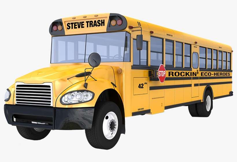 Trash Bus - School, transparent png download
