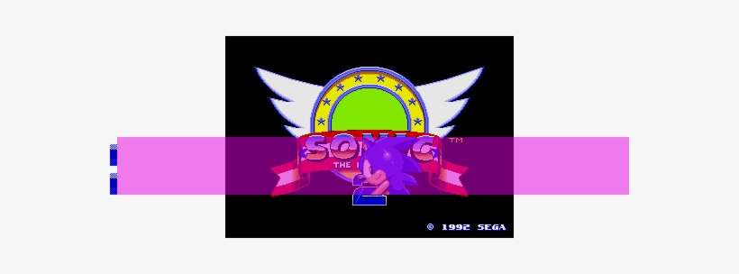 Sonic 1's Title Screen Behaves Very Similarly, But - Sonic The Hedgehog 2 Sega Genesis Game, transparent png download