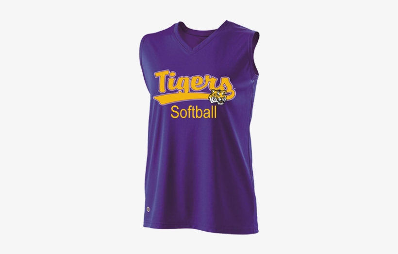 Lsu Tigers Girls Sleeveless Softball Jersey - Lsu Yellow Softball Uniform, transparent png download