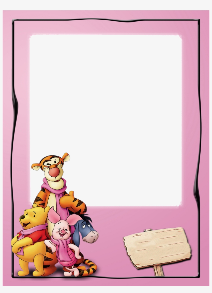 Marcos Gratis Para Fotos En Formato Png, Buena Calidad - Winnie The Pooh Frame, transparent png download