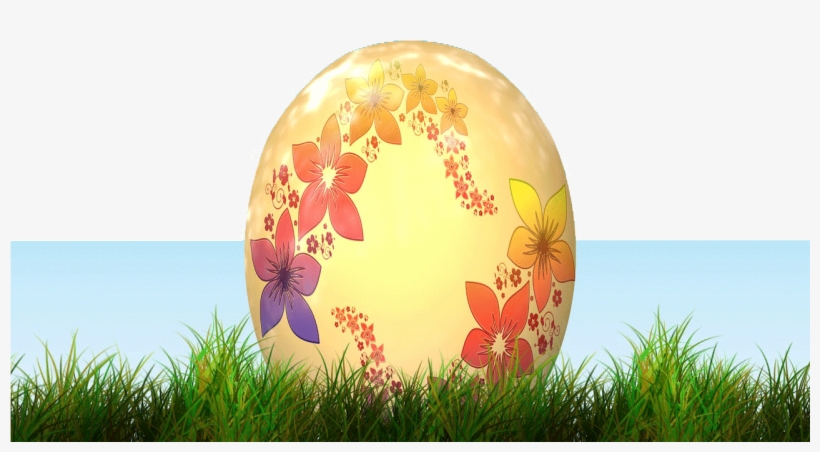 Diferencias Entre Jpg, Png Y Gif - Osterei Verziert Mit Blumen Im Gras Karte, transparent png download