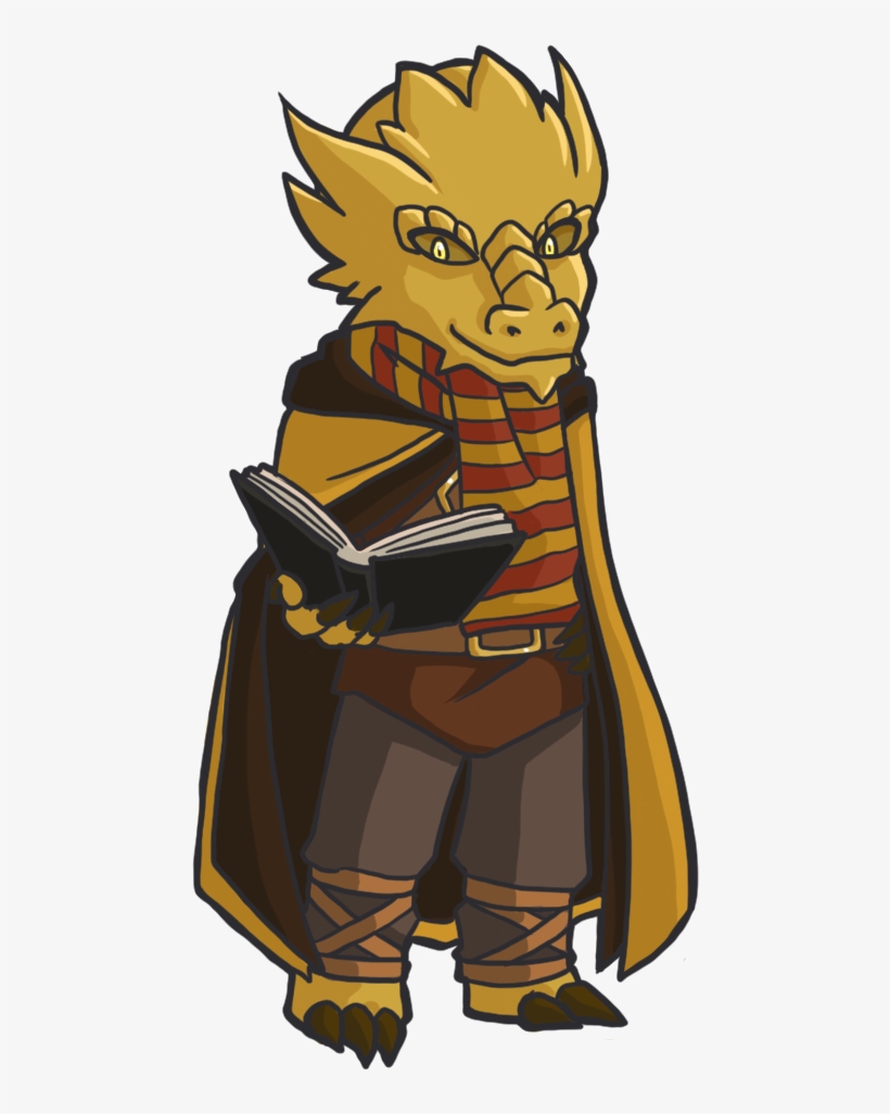 Chibi Balasar The Dragonborn Warlock Of The Group - Dungeons & Dragons, transparent png download