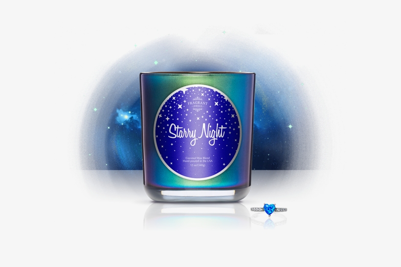 Starry Night - Jewel Candle - Fragrant Jewels Blue Opalesque Ring Size 7.5, transparent png download