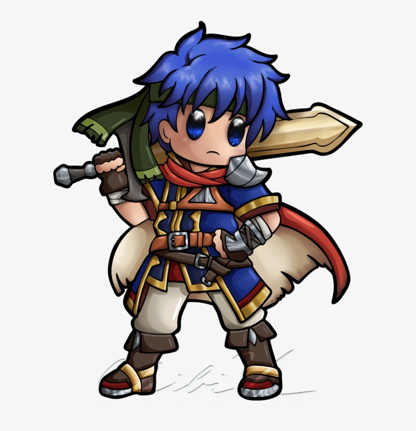 Ike Chibi By Chibivi-linearts - Ike Chibi, transparent png download
