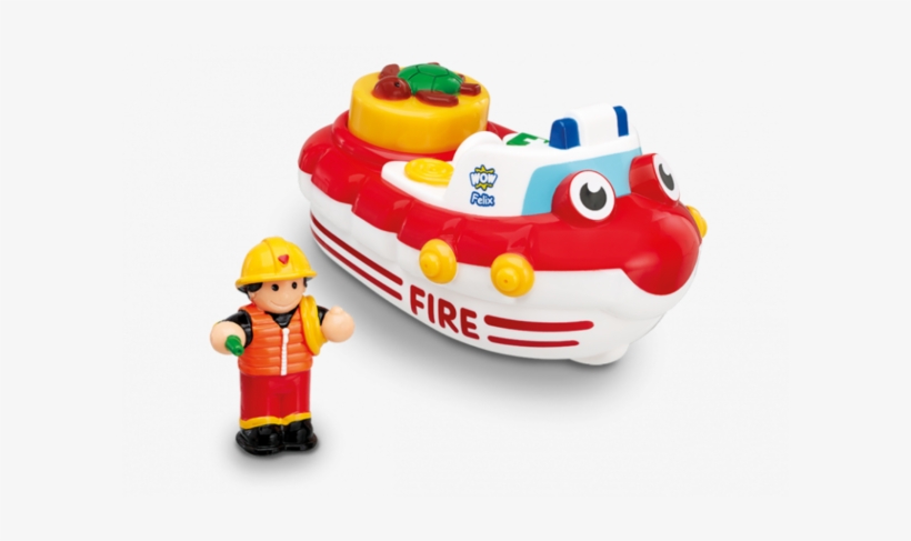 Fireboat Felix - Wow Fireboat Felix - Water Play Boat (2 Piece Set), transparent png download