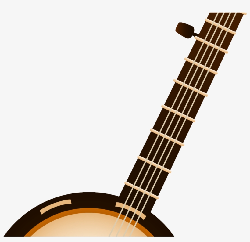 Guitar Clipart Musical Instrument - Banjo Clipart, transparent png download