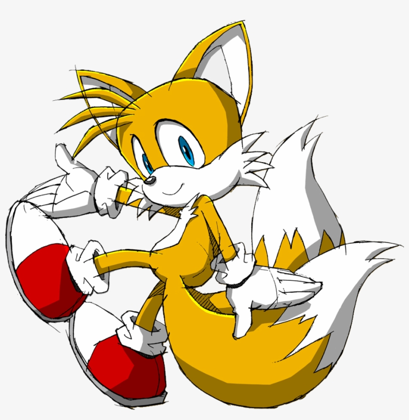 Miles Tails Prower Sitting, transparent png download