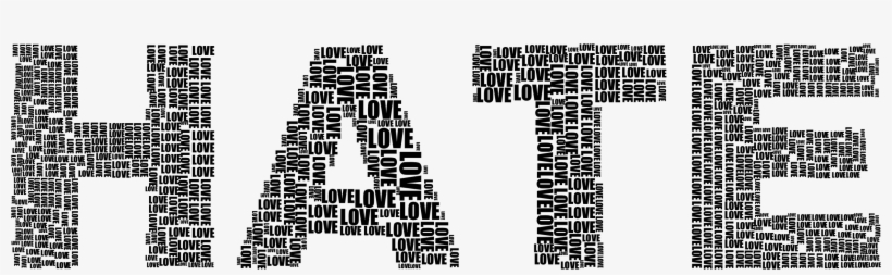 This Free Icons Png Design Of Hate And Love Black PNG Image ...