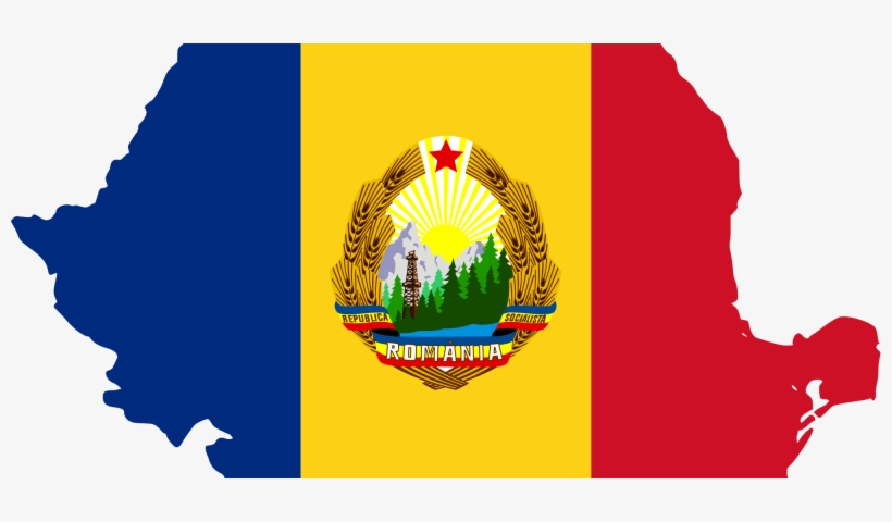 Seven Wonders Of Communist Romania - Romania Flag Map Png, transparent png download
