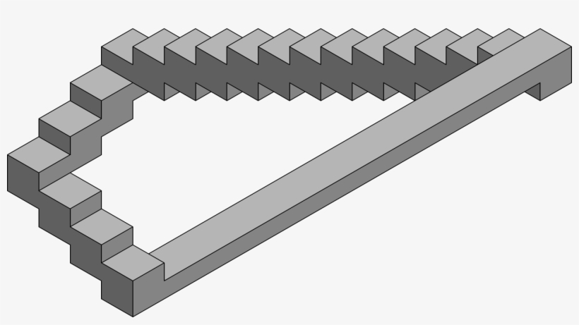 Escher Style Optical Illusions The Staircase Imagei - Optical Illusion Staircase, transparent png download