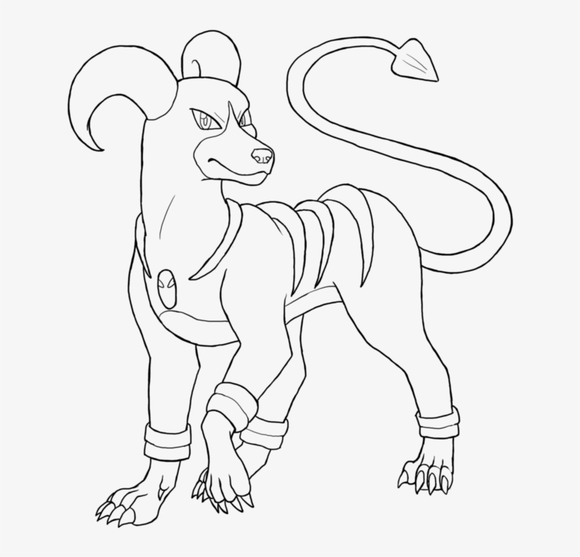 Image Stock Articuno Drawing Easy - Houndoom, transparent png download