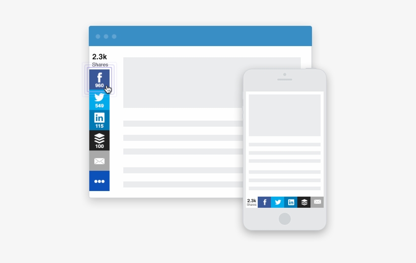 Social Media Buttons For Your Site - Addthis, transparent png download