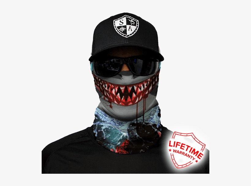 Sharp Edge - Skull Face Shield Usa, transparent png download