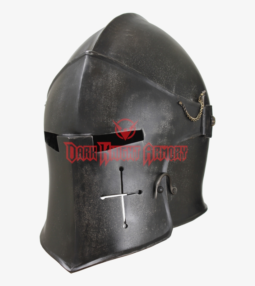 Barbute With Visor - Medieval Full Face Helmet, transparent png download