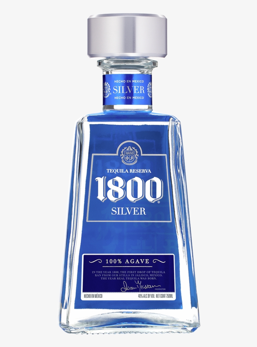 1800 Tequila Silver Tequila, 200 Ml, transparent png download