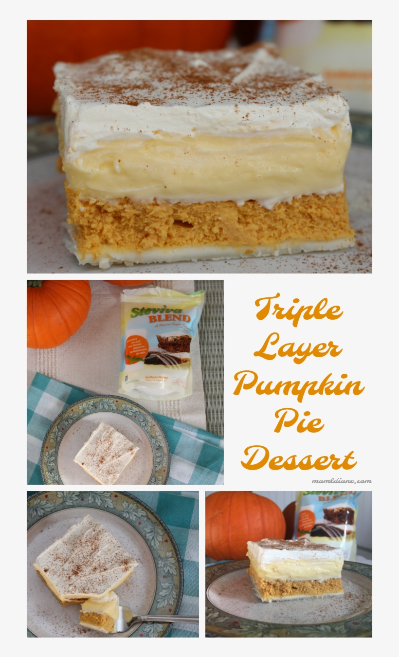 A Picture Collage Of Triple Layer Pumpkin Pie Dessert - Lestari, transparent png download