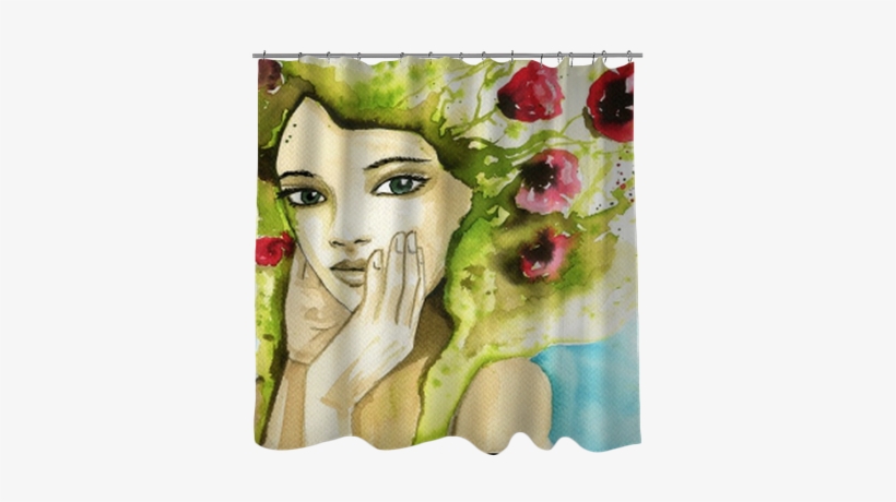 Watercolor Portrait Of A Woman - Portrait, transparent png download
