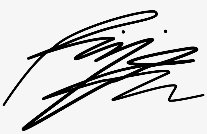 File - Rm Signature - Svg - Tanda Tangan Rap Monster, transparent png download