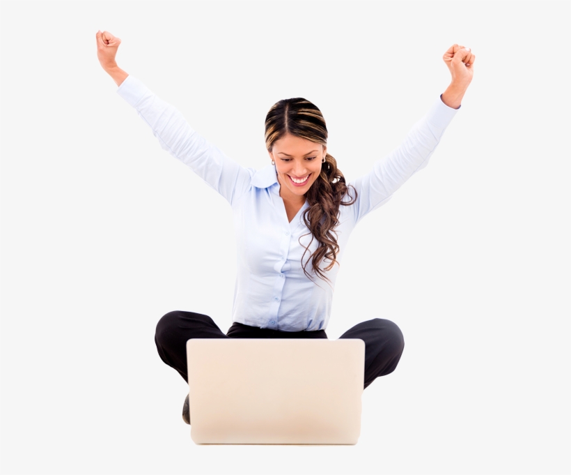 Excited Business Woman Png, transparent png download