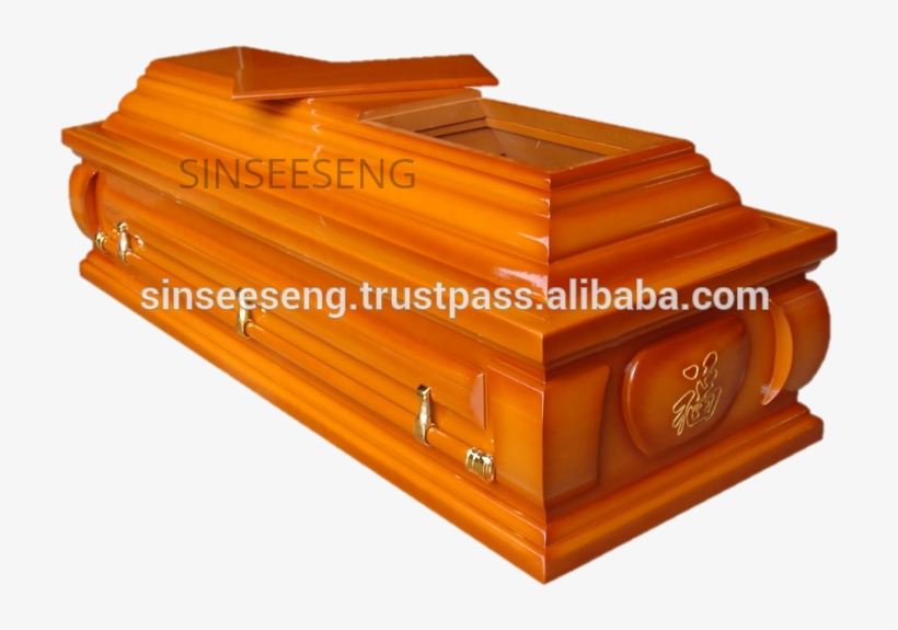 European Solid Rubber Wood Casket - Portable Network Graphics, transparent png download