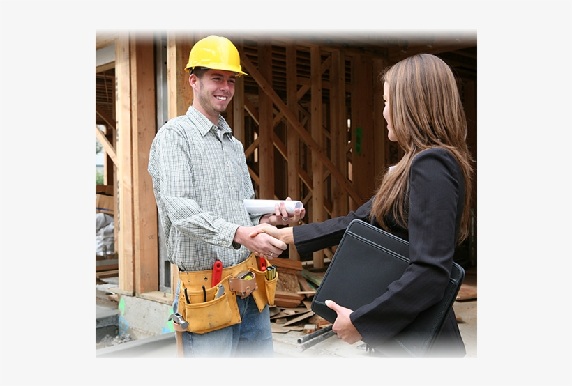 Contrion Worker Handshake Business Woman - Construction, transparent png download