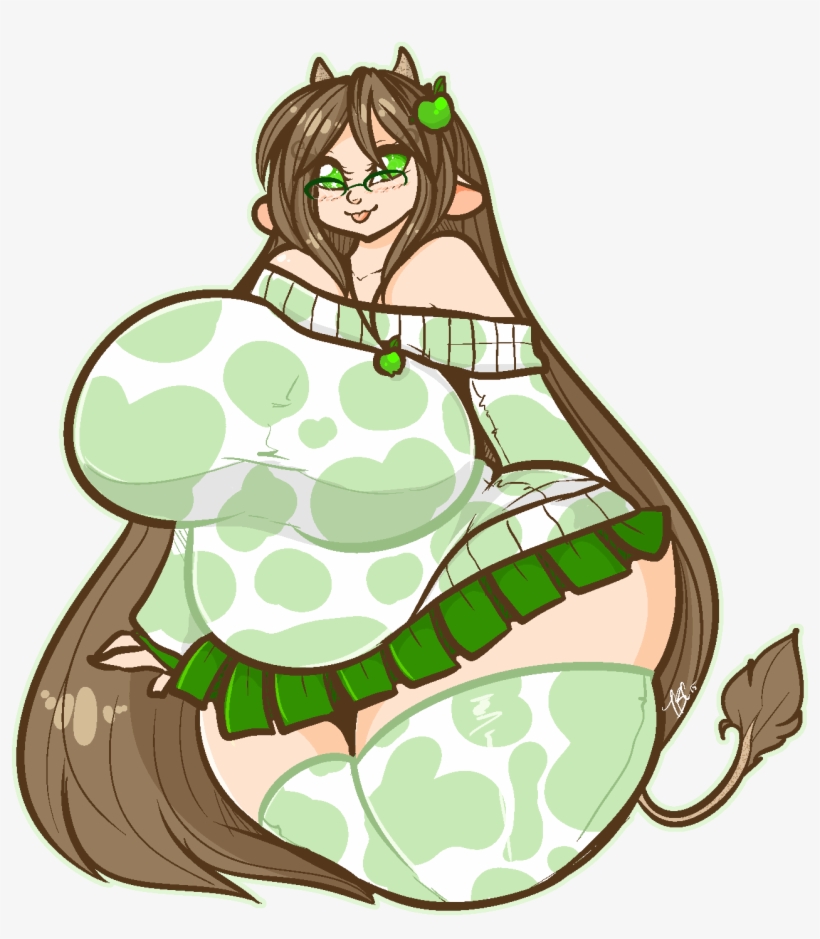 Apple Moo - Cartoon, transparent png download