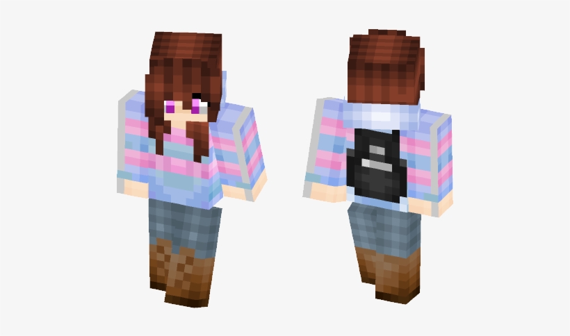Female Minecraft Skins - Wood, transparent png download